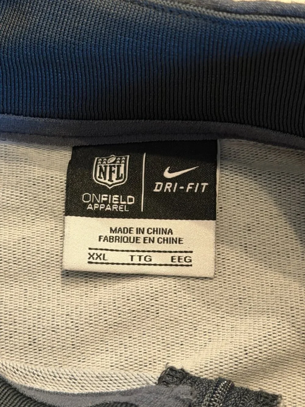 Nike Men’s XXL Seattle Seahawks Gray Dri-Fit Pullover Quarter Zip